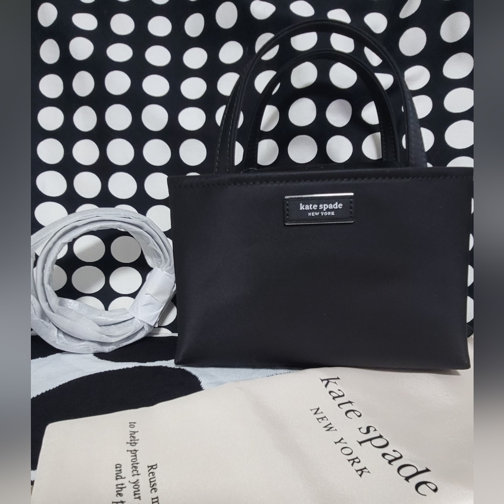 Kate Spade Sam Icon Ksnyl Mini Tote KL193 Blk NWT - Picture 10 of 13